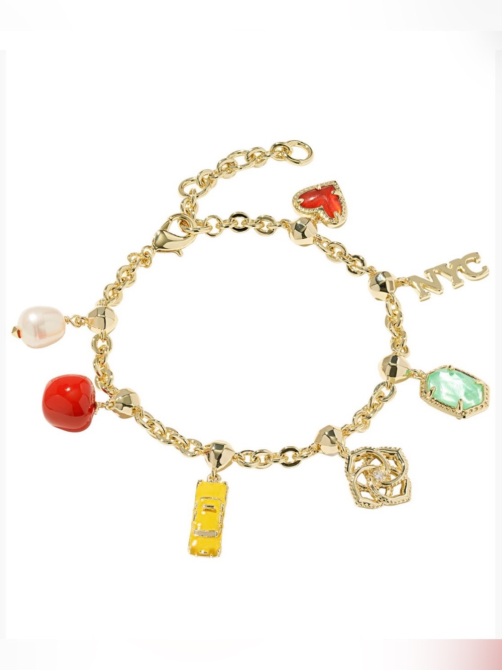 Kendra Scott NYC Icon Freshwater Pearl & Imitation Pearl Charm Bracelet